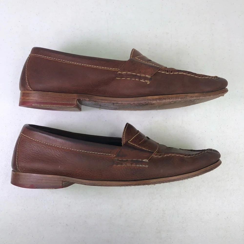 Cole Haan Brown Leather Penny Loafer Shoes Size 11.5D